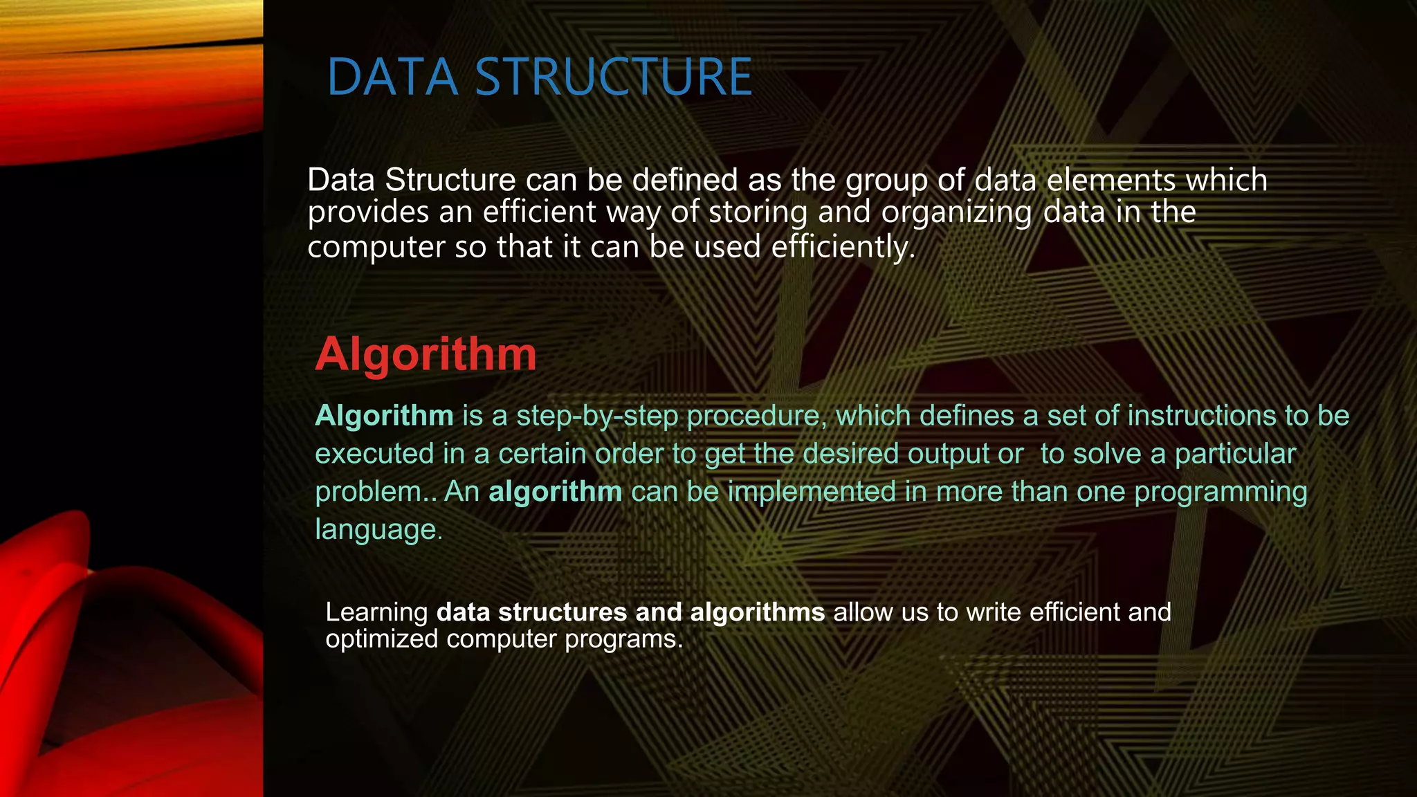Data structures Lecture no. 2 | PPT