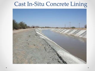 Cast In-Situ Concrete Lining
 