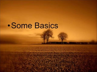 •Some Basics
 