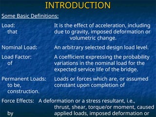 Load Introduction Factor introduction to bridge engineering design | PPT