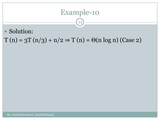 Lecture no 9(extended master method) | PDF