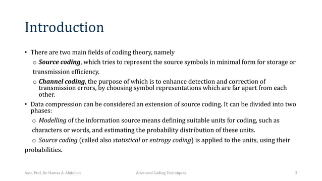 advance coding techniques - probability | PDF