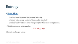 advance coding techniques - probability | PDF