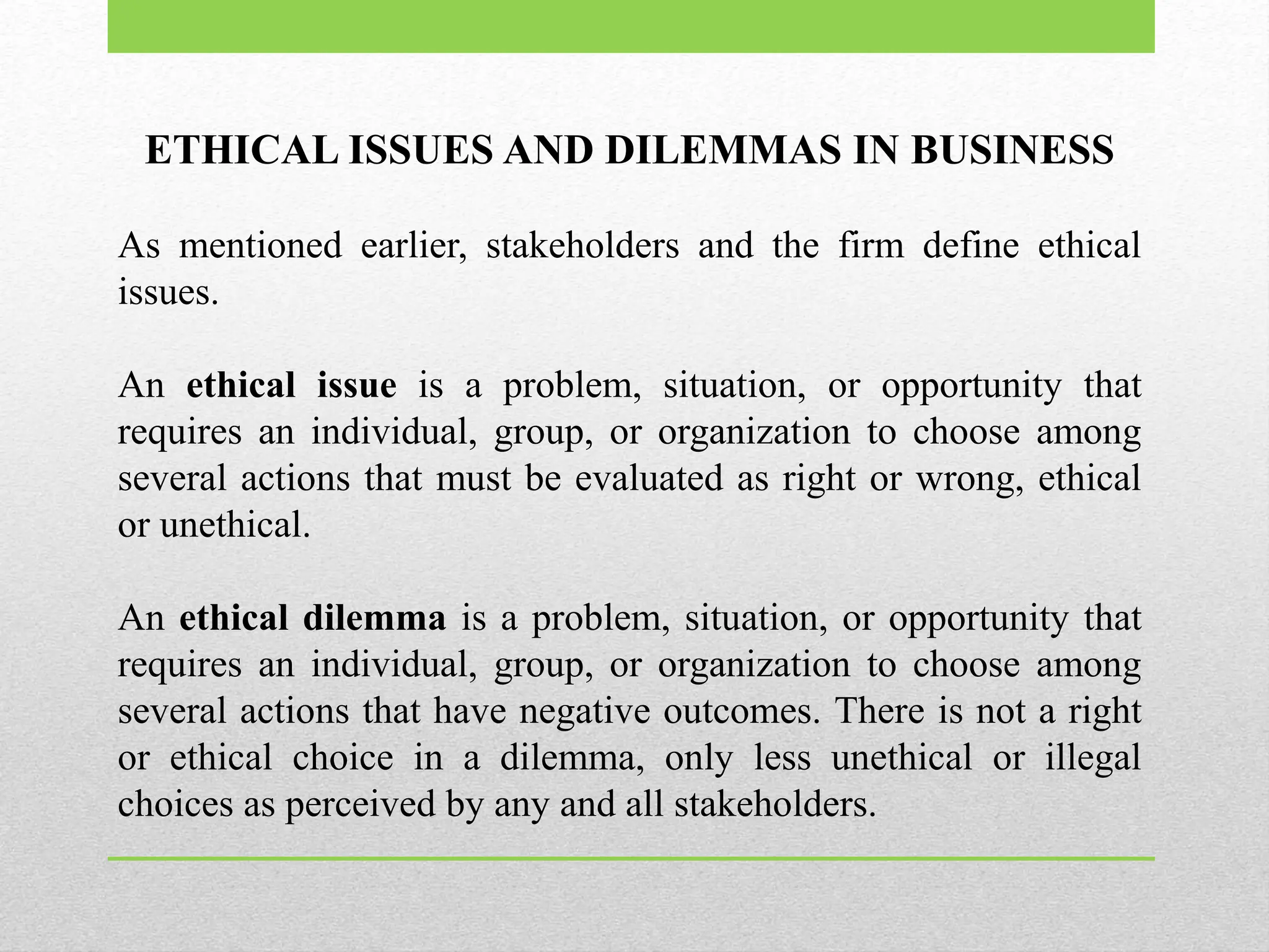 Ethical Issues In Business A Philosophical Approach Lecture no 12.pptx ethical issues in business | PPT