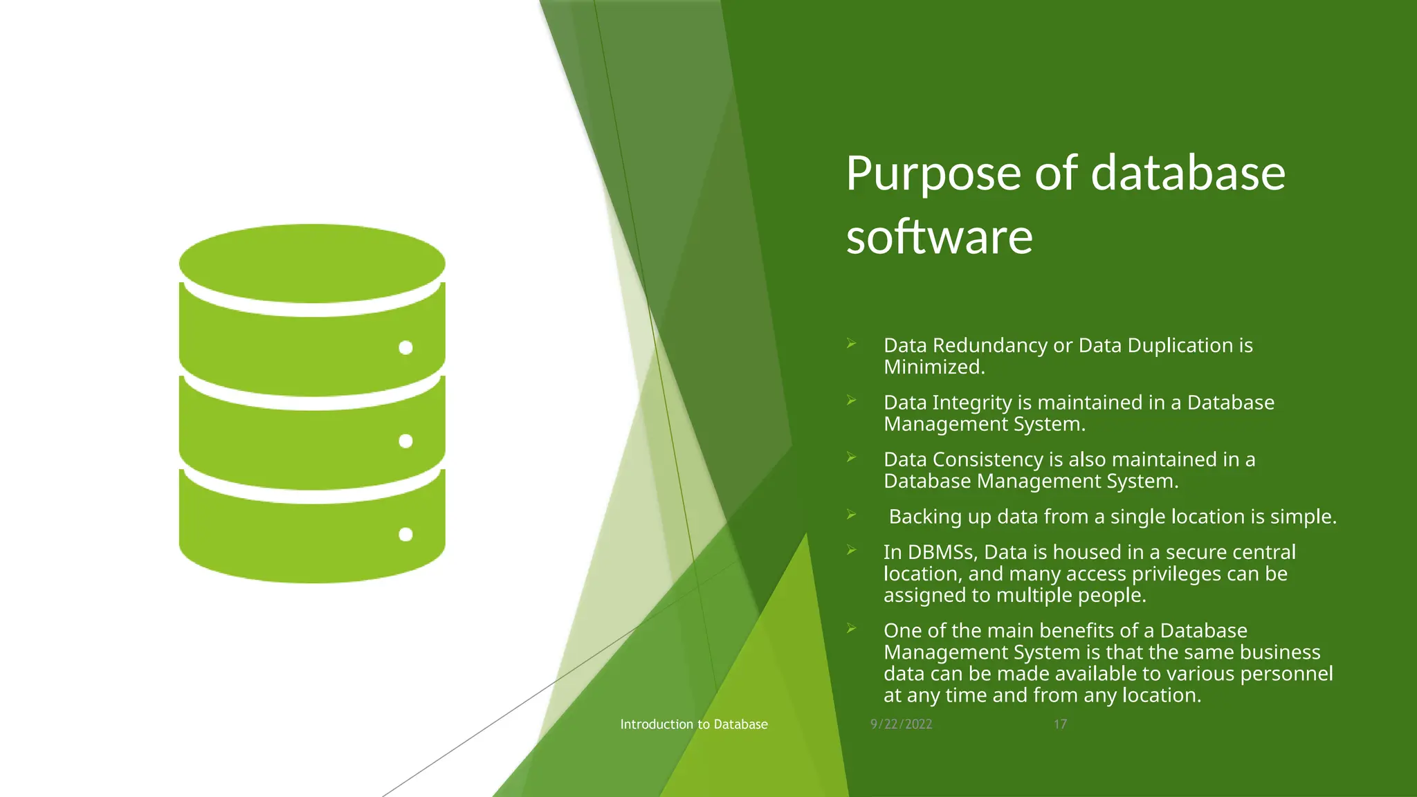 Lecture No 1b Overview of Database intro | PPT