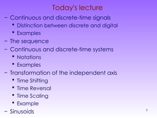 Different Operations on signal and systems | PPT