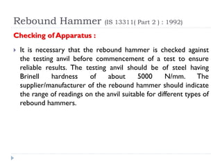 Lecture notes on non destruvie testing of conrete | PDF