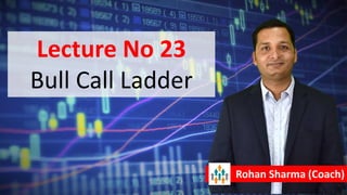 Lecture No 23
Bull Call Ladder
Rohan Sharma (Coach)
 