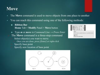 Perform Move Command Engineering drawing lecture number 3 introduction | PDF