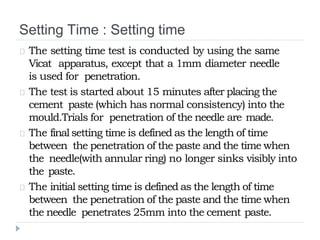 Setting Time Testing Cement Physical Properties.pptx