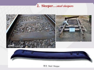 2. Sleeper…steel sleepers
 
