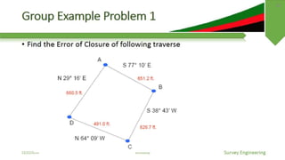 Traversable Math Traverse Calculation | PPTX