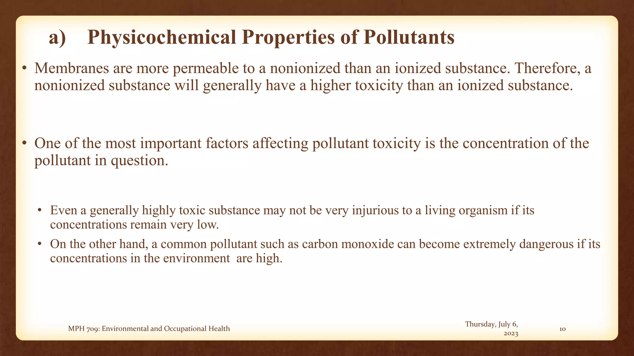 Lecture Note 2 - Health effects from exposures and mechanisms of ...