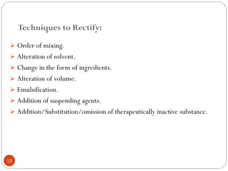 Pharmaceutical incompatibility and classification | PDF