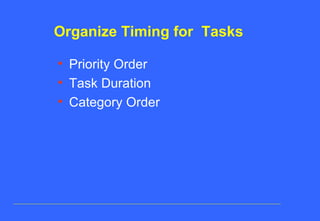 Lecture note # 9 time management , delegation