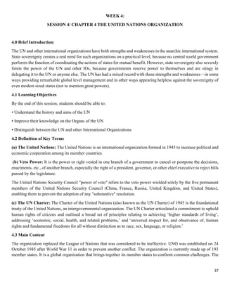 LECTURE NOTE INTERNATIONAL COOPERATION AND DEVELOPMENT | PDF