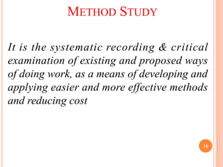 Comprehensive Work Study Techniques in Metallurgical Engineering for ...