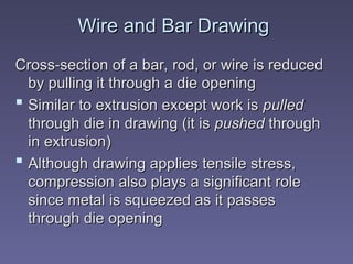 Lecture Note on Forming process for MME 213 2025-2026 Academic session ...