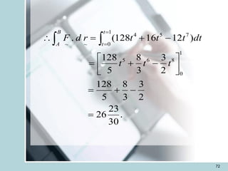 72
.
30
23
26
2
3
3
8
5
128
2
3
3
8
5
128
)
12
16
128
(
.
1
0
8
6
5
1
0
7
5
4
~
~
=
-
+
=






-
+
=
-
+
=
 

=
=
t
t
t
dt
t
t
t
r
d
F
t
t
B
A
 