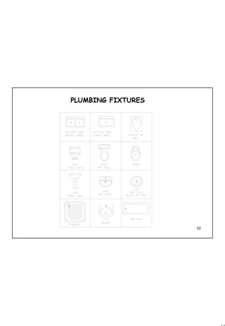 10
1 10
PLUMBING FIXTURES
 