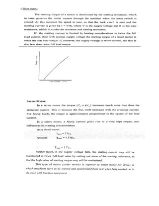 a) Shunt motor:-
 