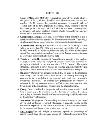 CONCRETE TECHNOLOGY & REINFORCED CONCRETE STRUCTURES | DOCX