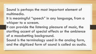 Audio in multimedia Systems Lecture Notes.pptx