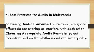 Audio in multimedia Systems Lecture Notes.pptx