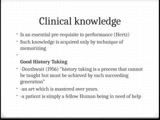 Prior Clinical Knowledge Example LECTURE NOTES ON CLINICAL METHODS PRESENTATION | PPTX
