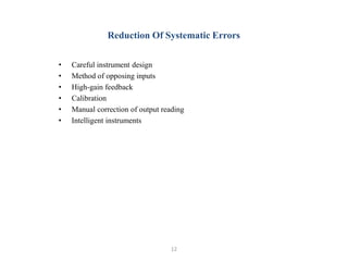 Lecture Notes: EEEC6430312 Measurements And Instrumentation - Errors ...