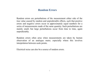 Lecture Notes: EEEC6430312 Measurements And Instrumentation - Errors ...