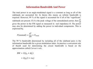 Lecture Notes: EEEC6440315 Communication Systems - Analogue Modulation ...