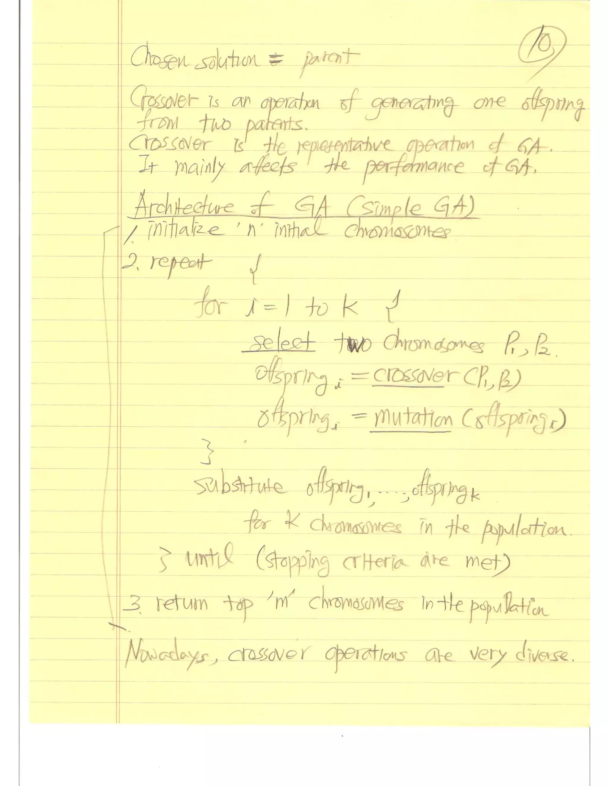 Evolutionary Computation Lecture notes01
