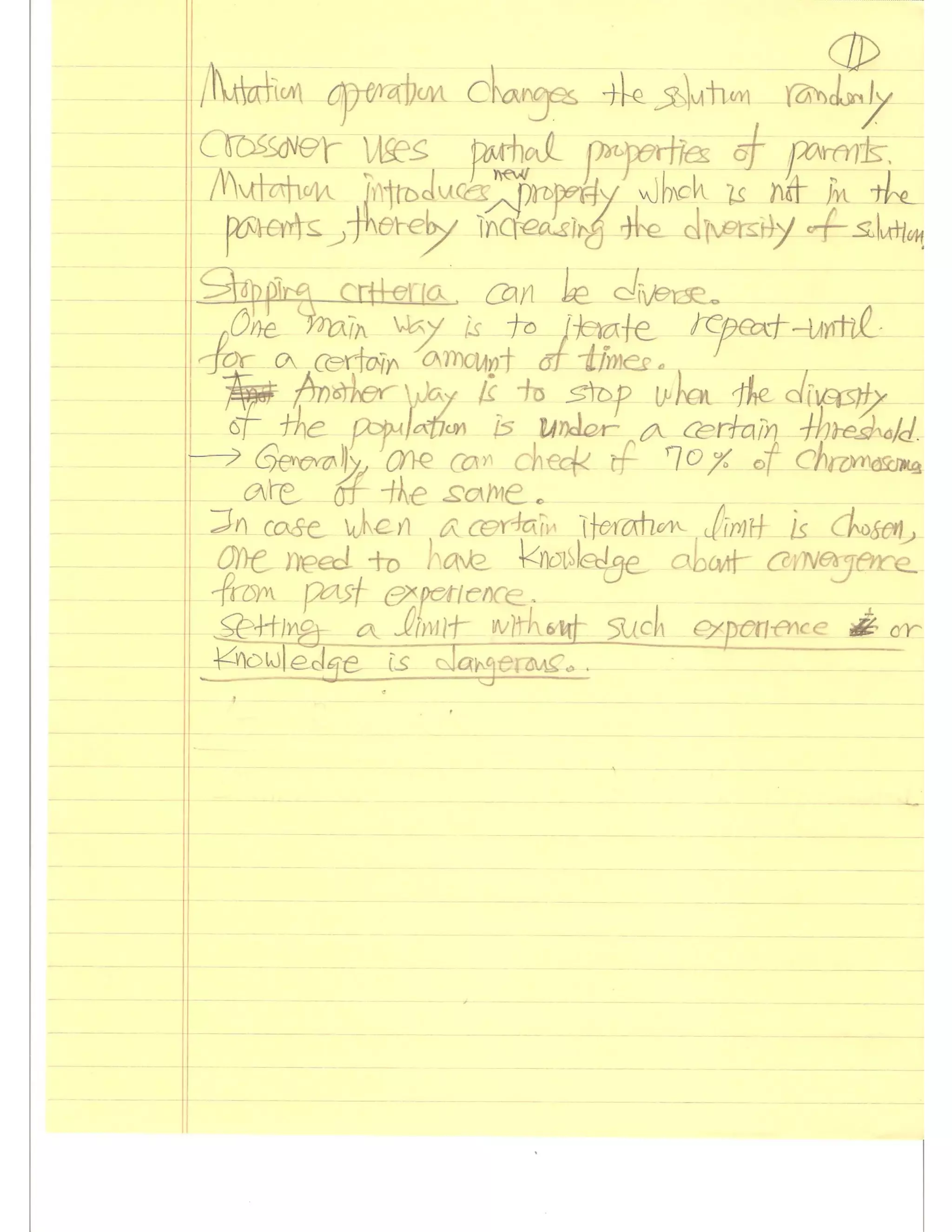 Evolutionary Computation Lecture notes01