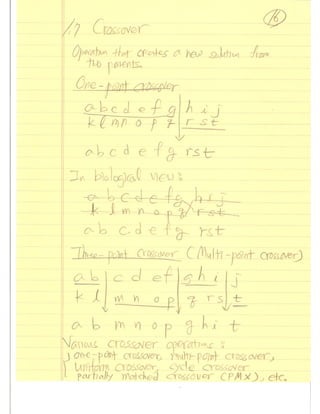Evolutionary Computation Lecture notes01