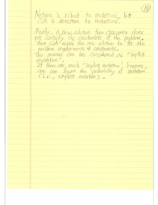 Evolutionary Computation Lecture notes01