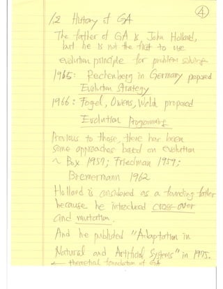 Evolutionary Computation Lecture notes01