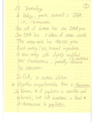 Evolutionary Computation Lecture notes01