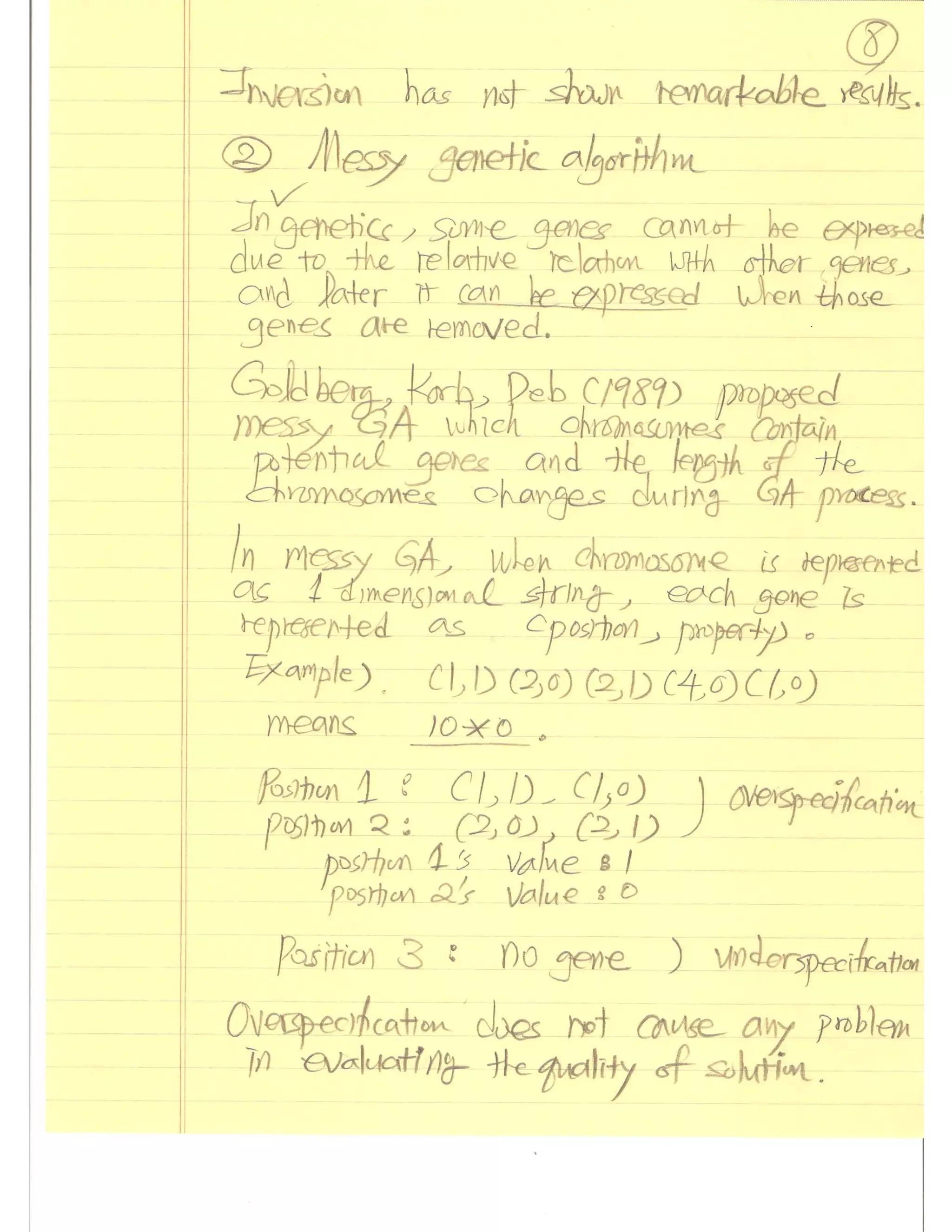 Evolutionary Computation Lecture notes02