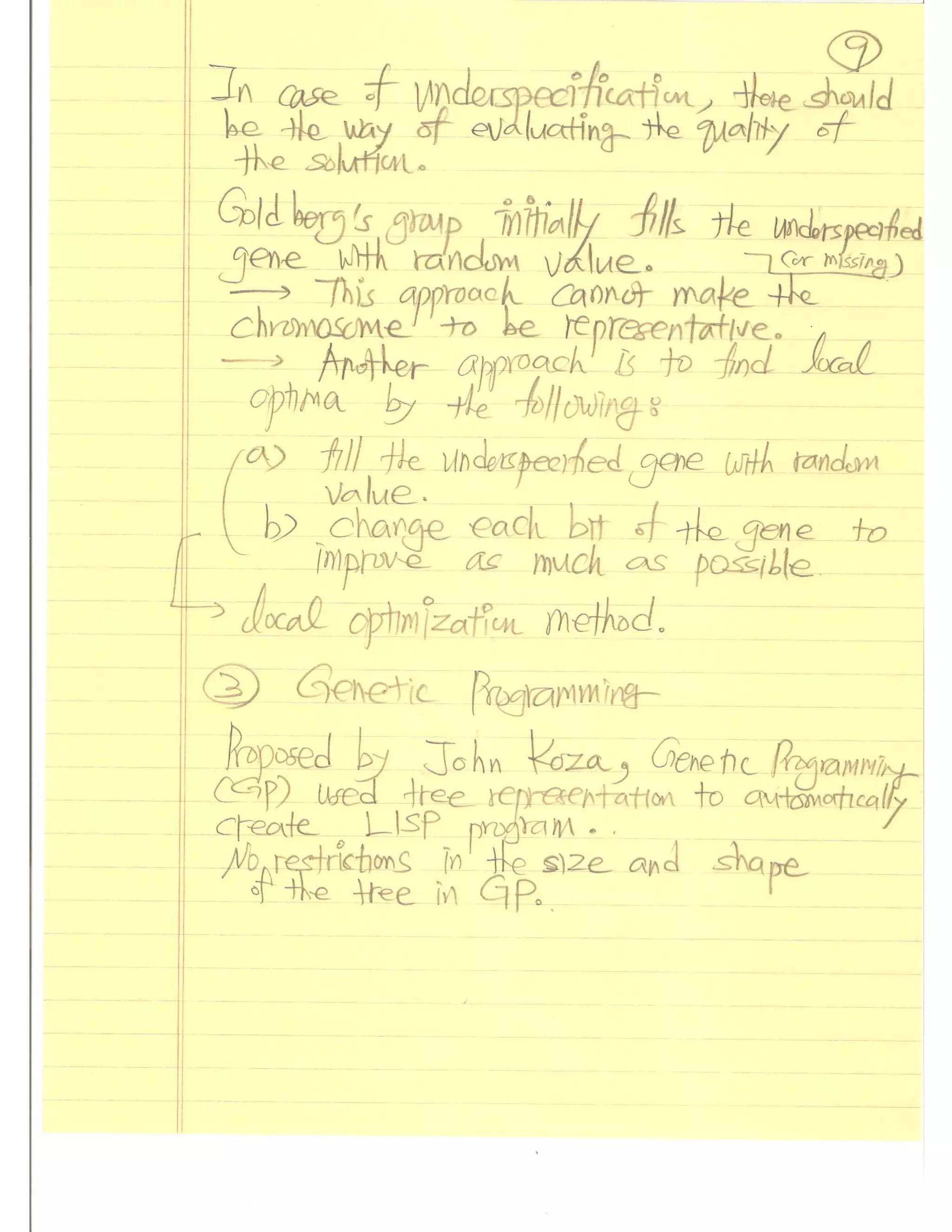 Evolutionary Computation Lecture notes02