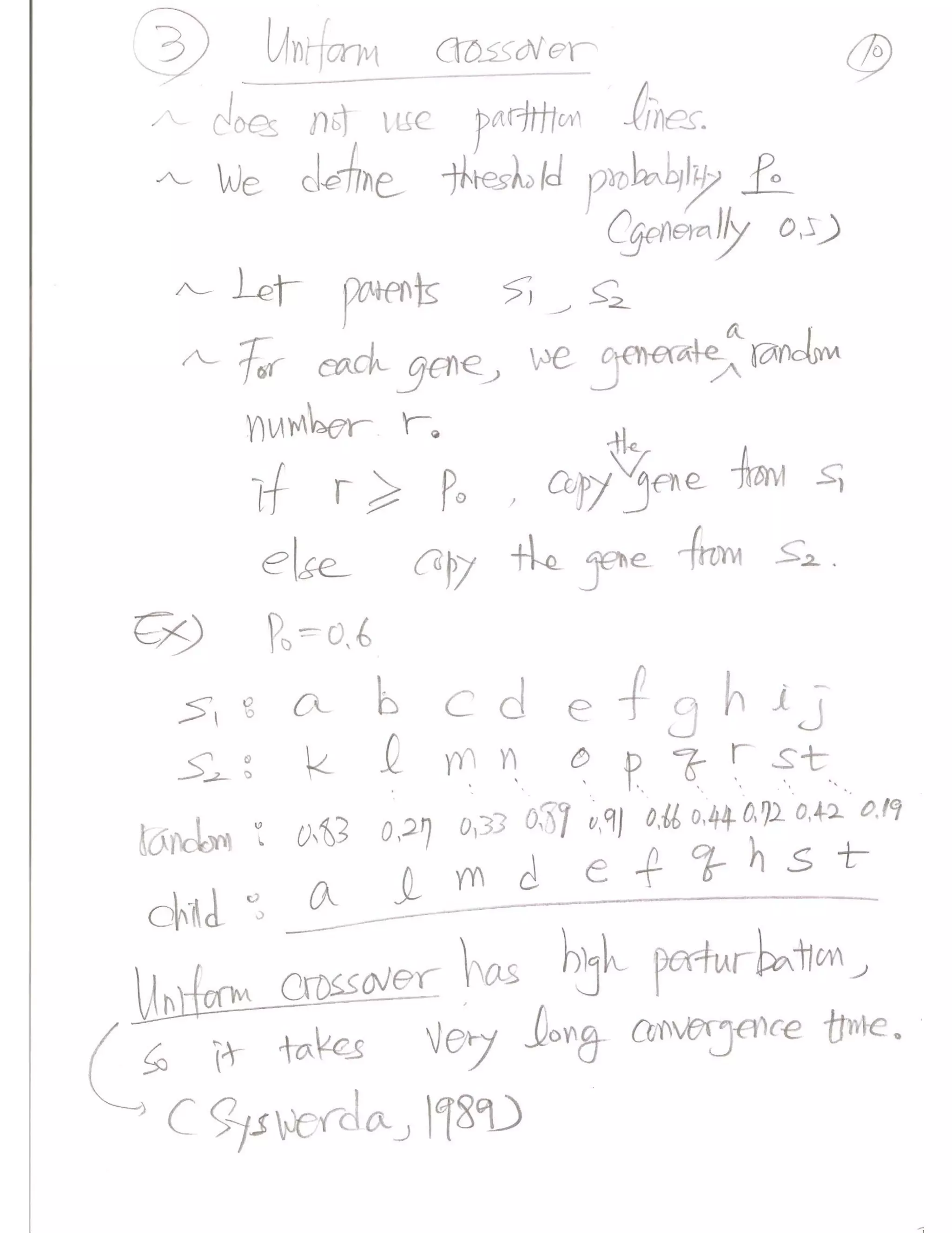 Evolutionary Computation Lecture notes03