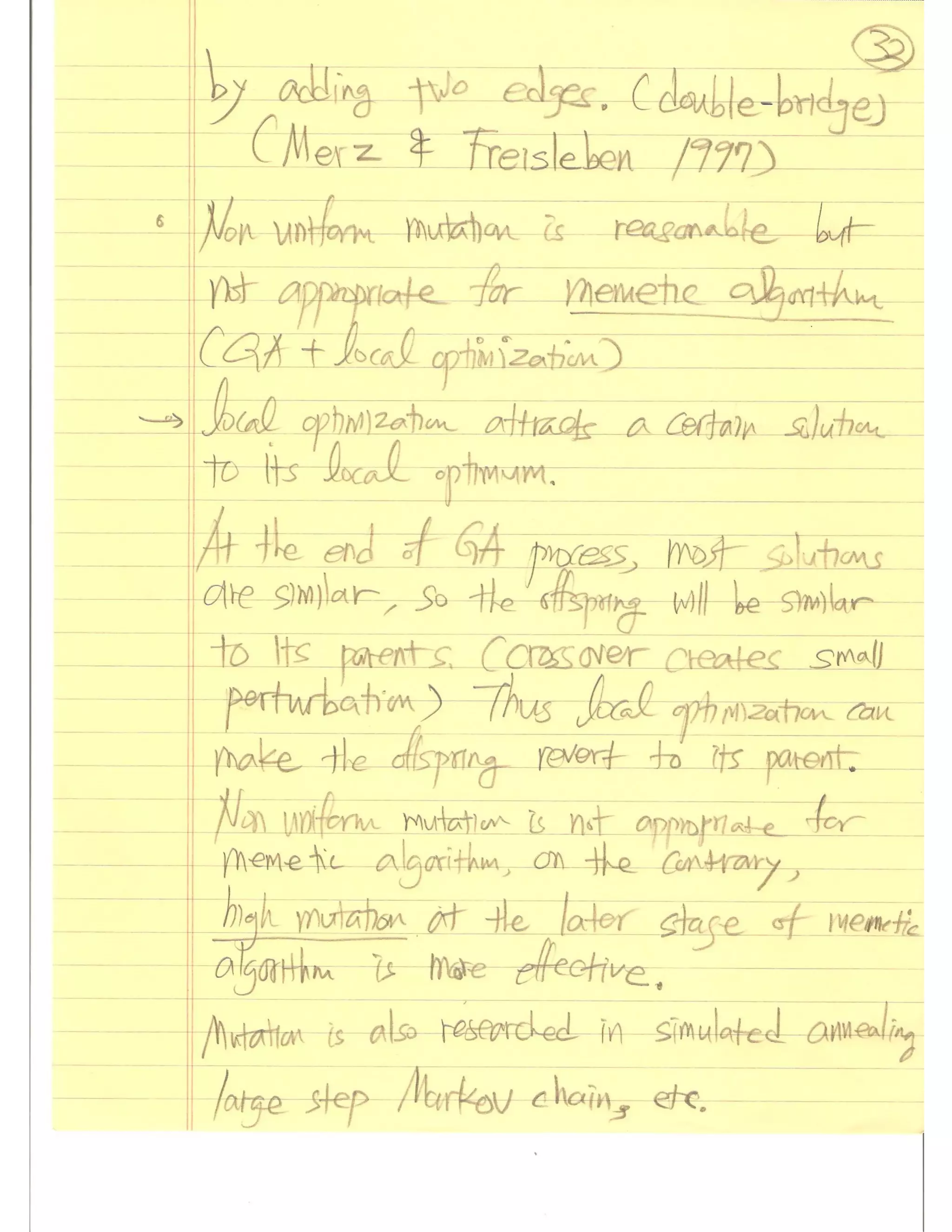 Evolutionary Computation Lecture notes03