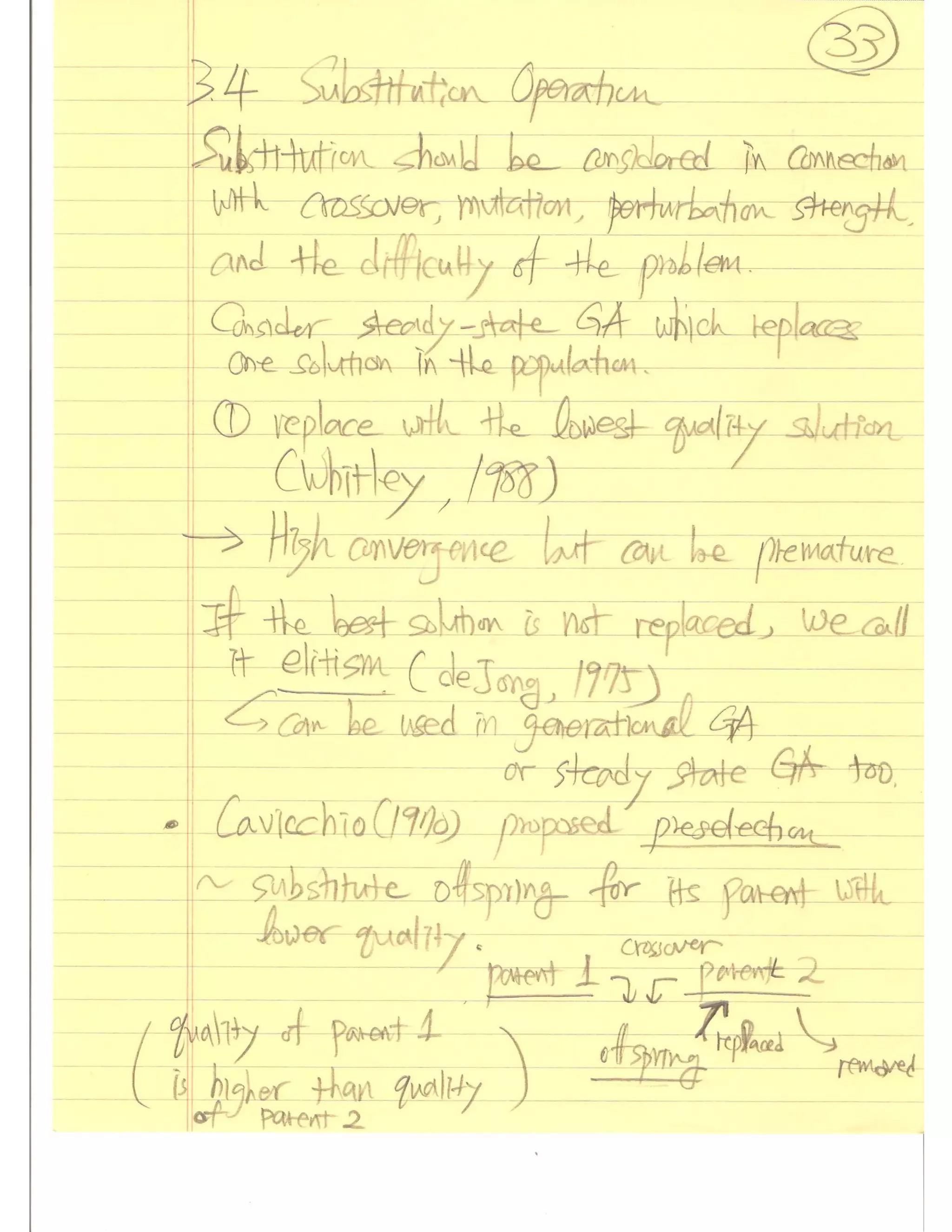 Evolutionary Computation Lecture notes03