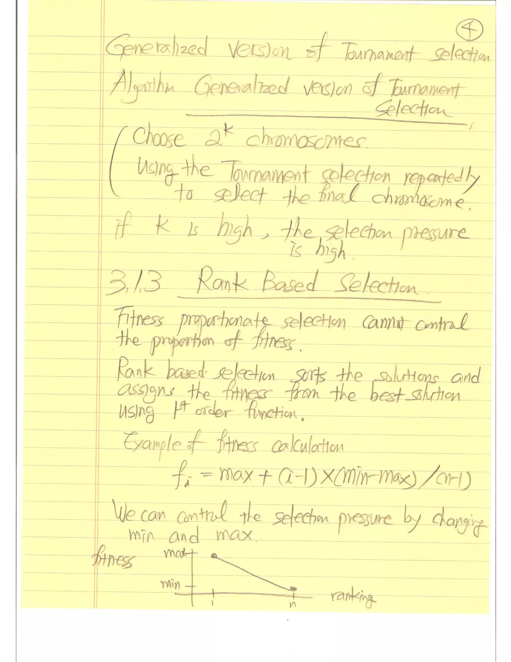 Evolutionary Computation Lecture notes03