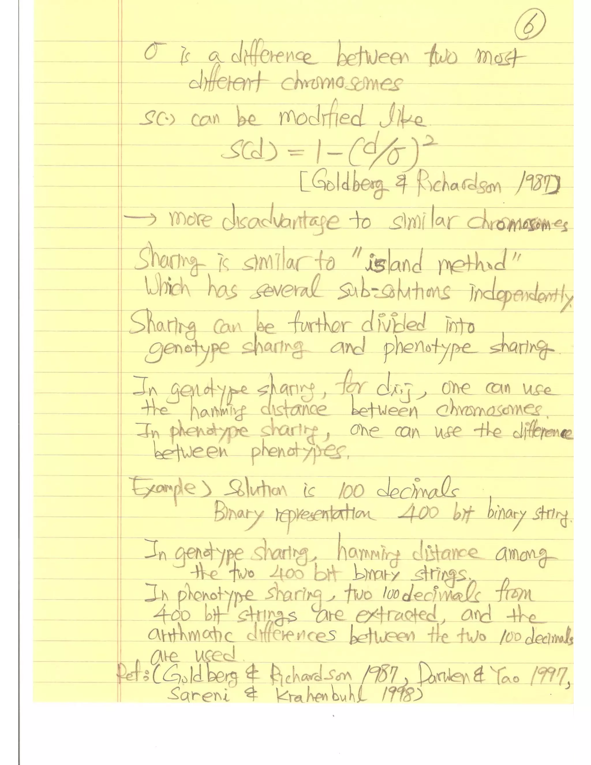 Evolutionary Computation Lecture notes03