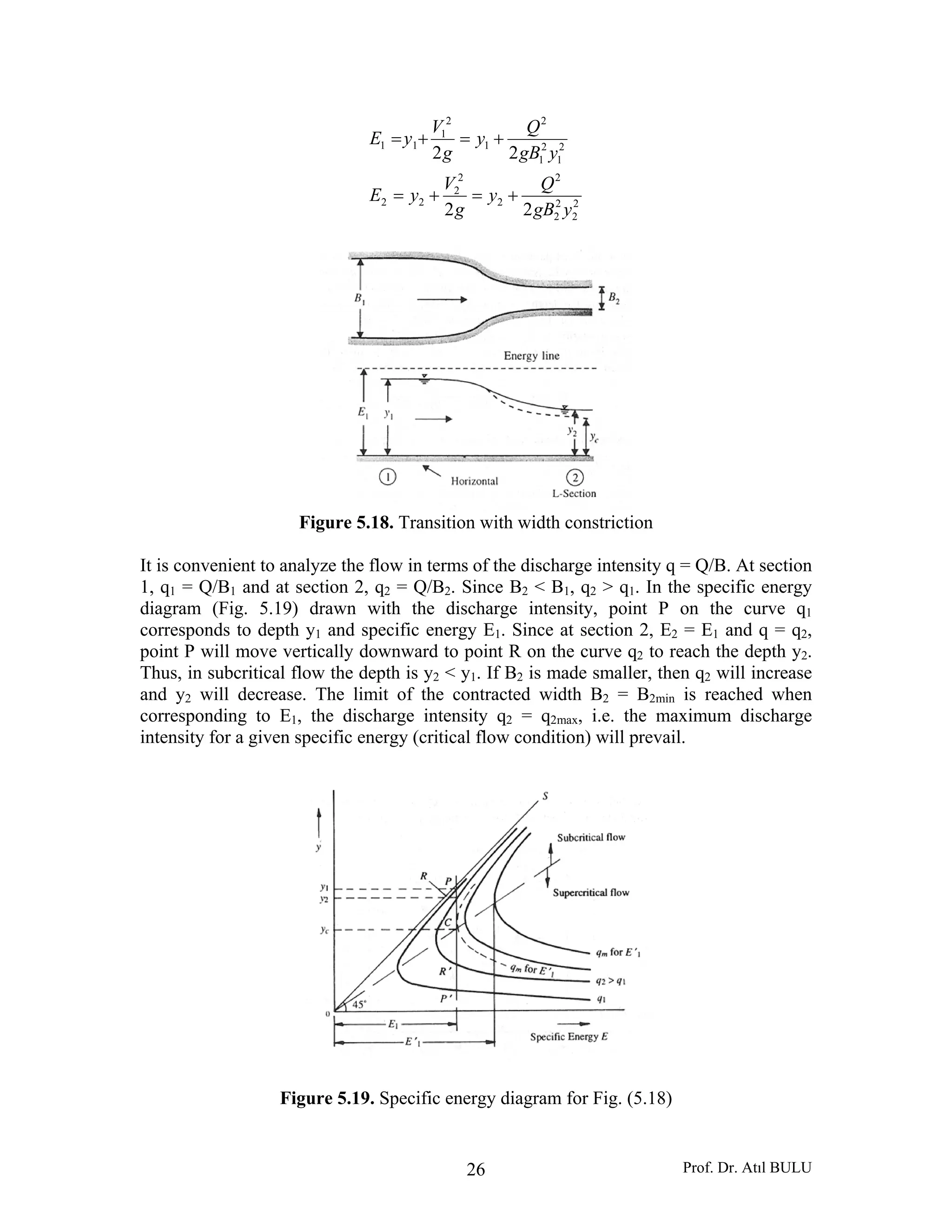Specific Energy (Lecture notes 05) | PDF