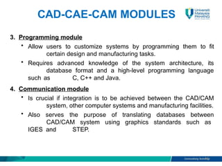 Lecture Notes 1 introduction on computer aided design | PPTX