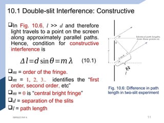 physical optics lecture notes for physics | PPTX