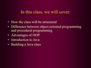 Introduction to oops | PPT