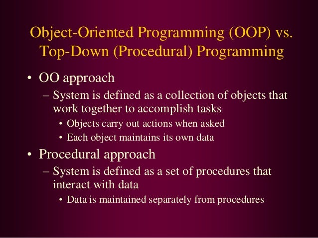 Introduction to oops